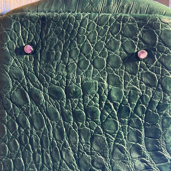 Eileen Kramer Green Alligator Tote Bag - Picture 7 of 8